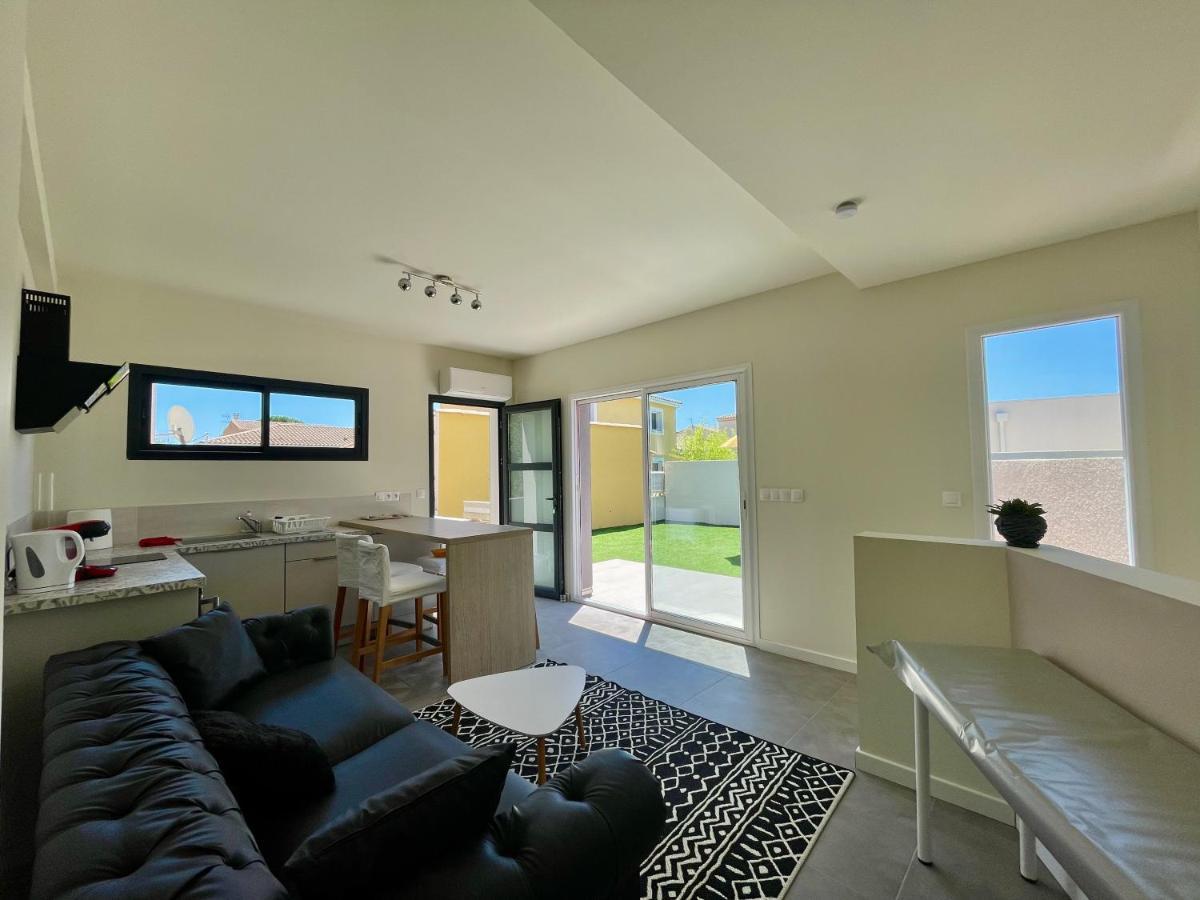 Appartement Souplex Jardin Proche Autoroute, Plages Et Attractions, Wifi - Tv, Calme Bessan Esterno foto